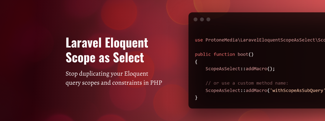  Reuse Query Scopes & Constraints as a Subquery in Laravel cover image